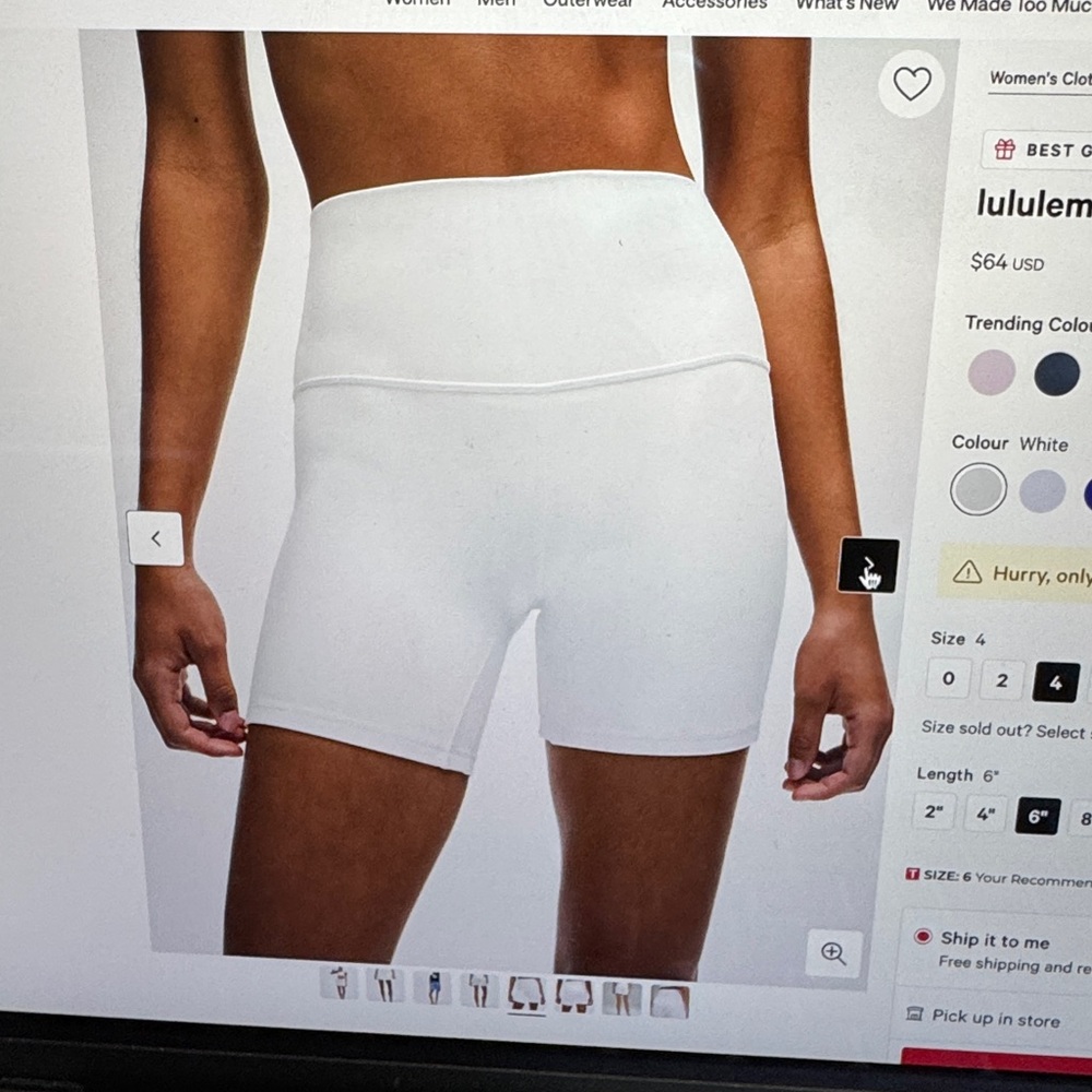 Lululemon align high-rise short 6 inch